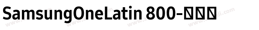 SamsungOneLatin 800字体转换